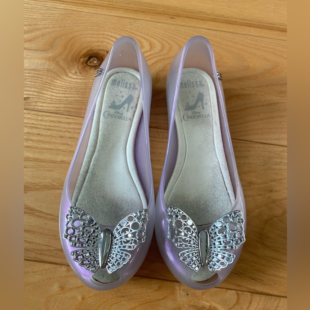 Mini Melissa Cinderella clear VGUC size 12